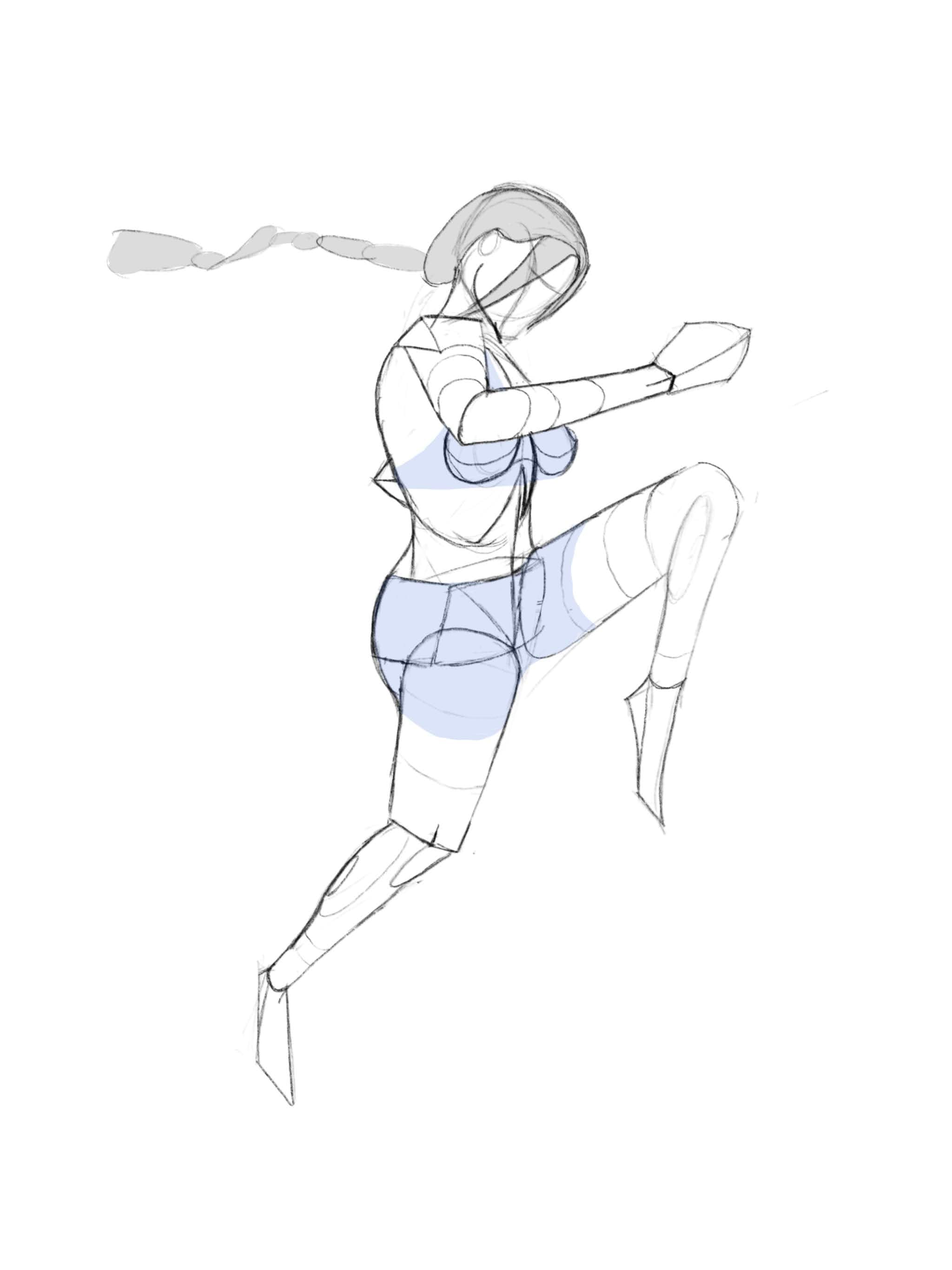 Character design – punch pose