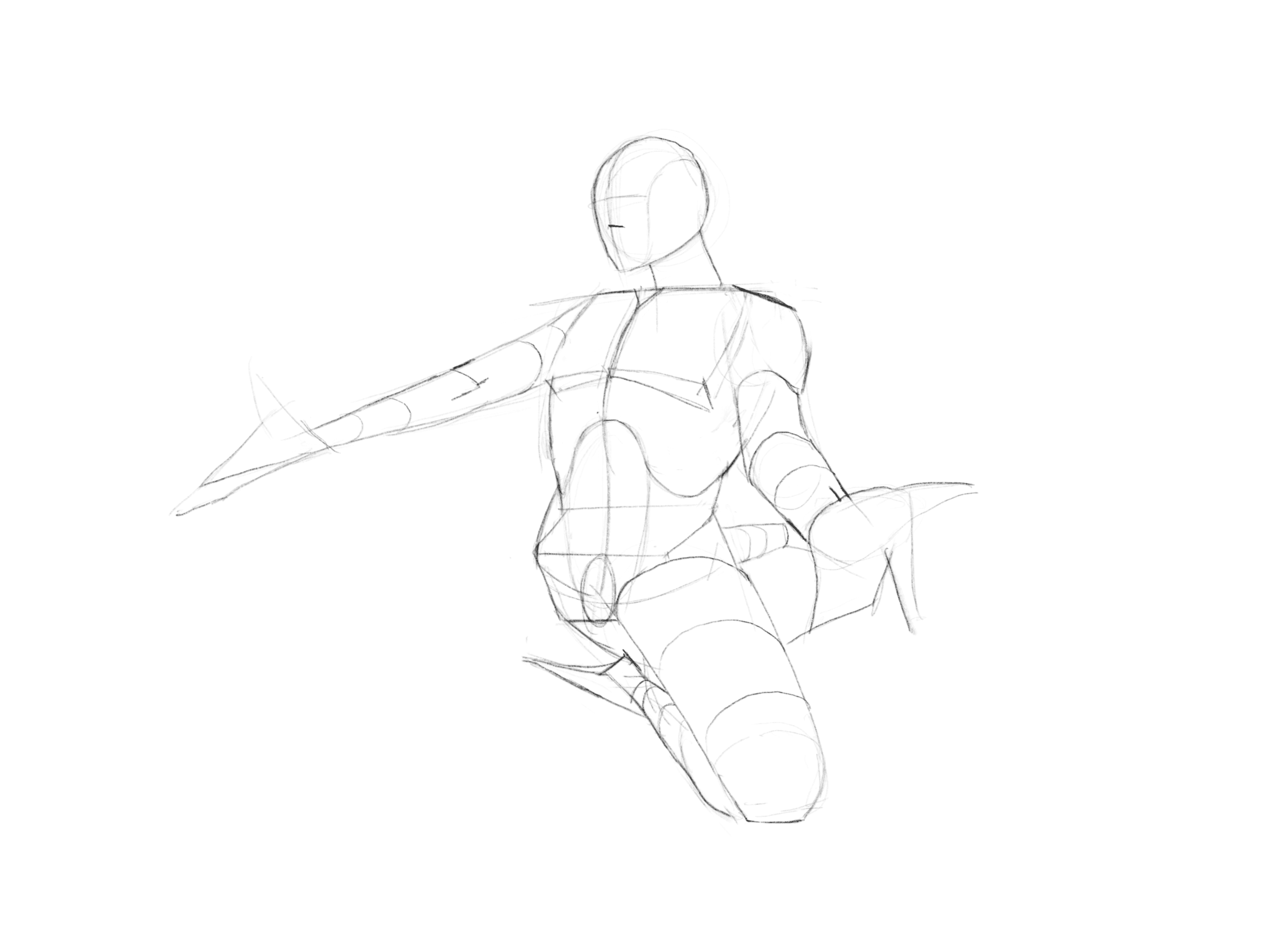 Figure drawing – sitting pose