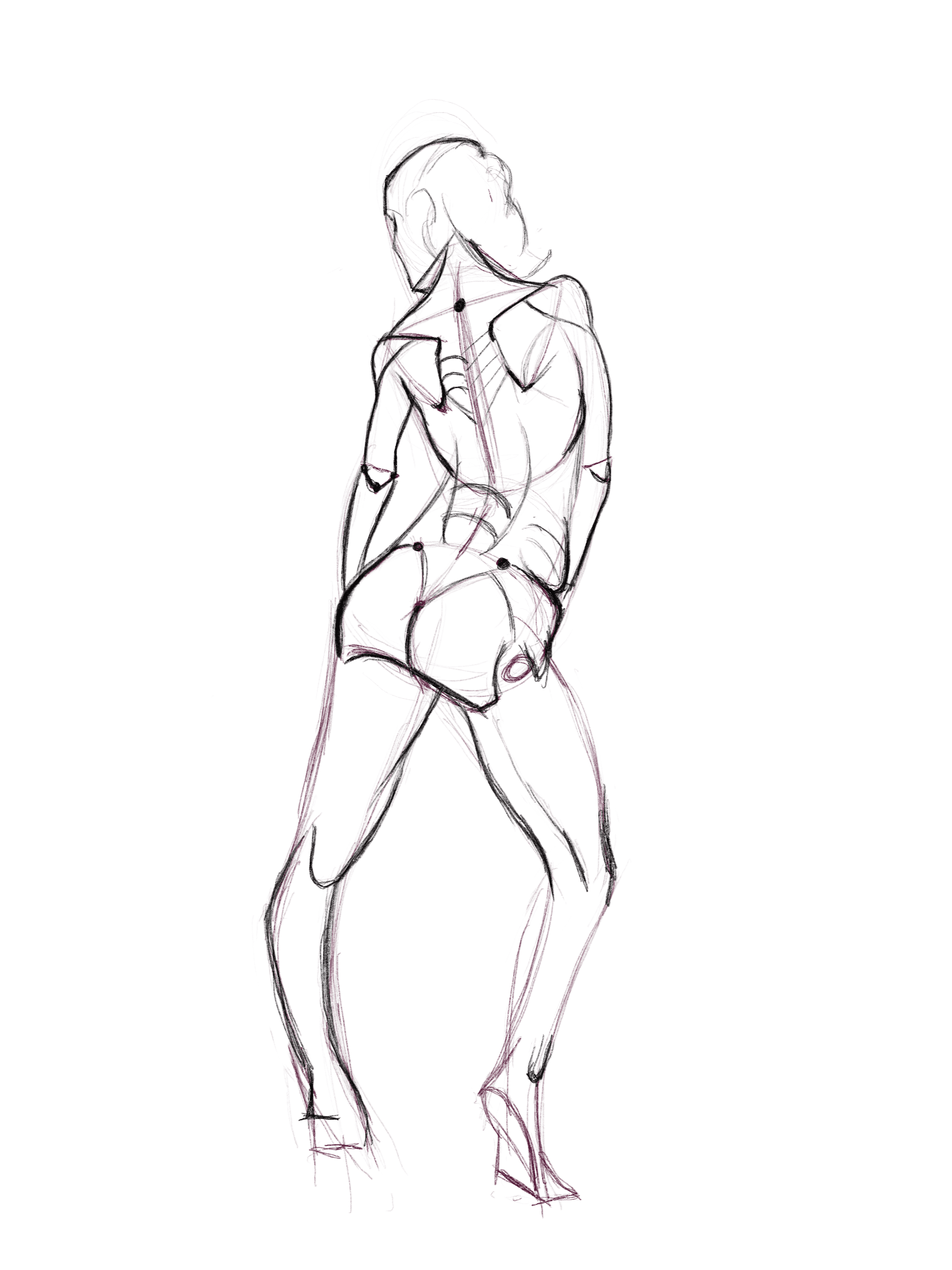Figure drawing – standing pose