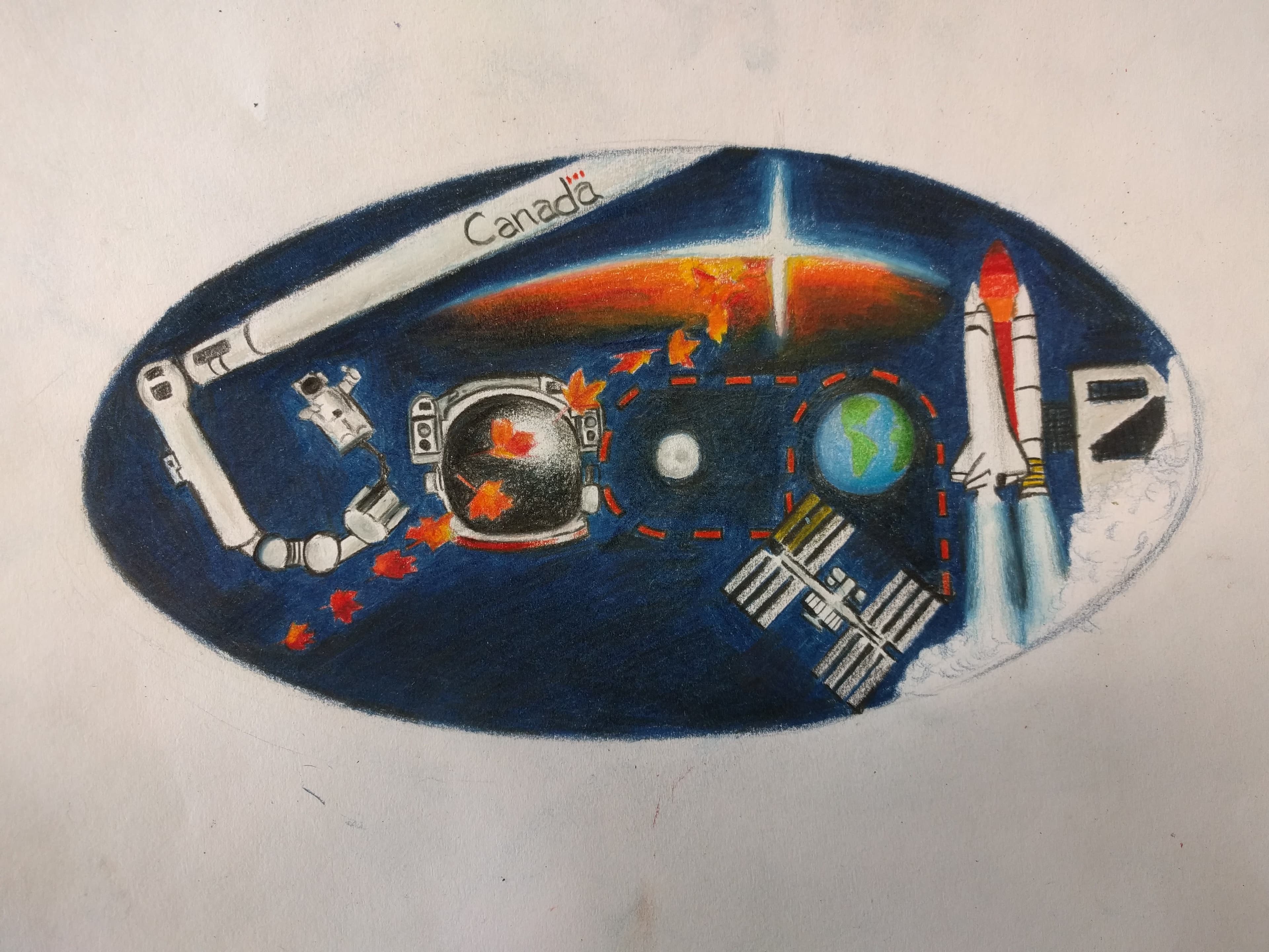 Canadian space program illustration