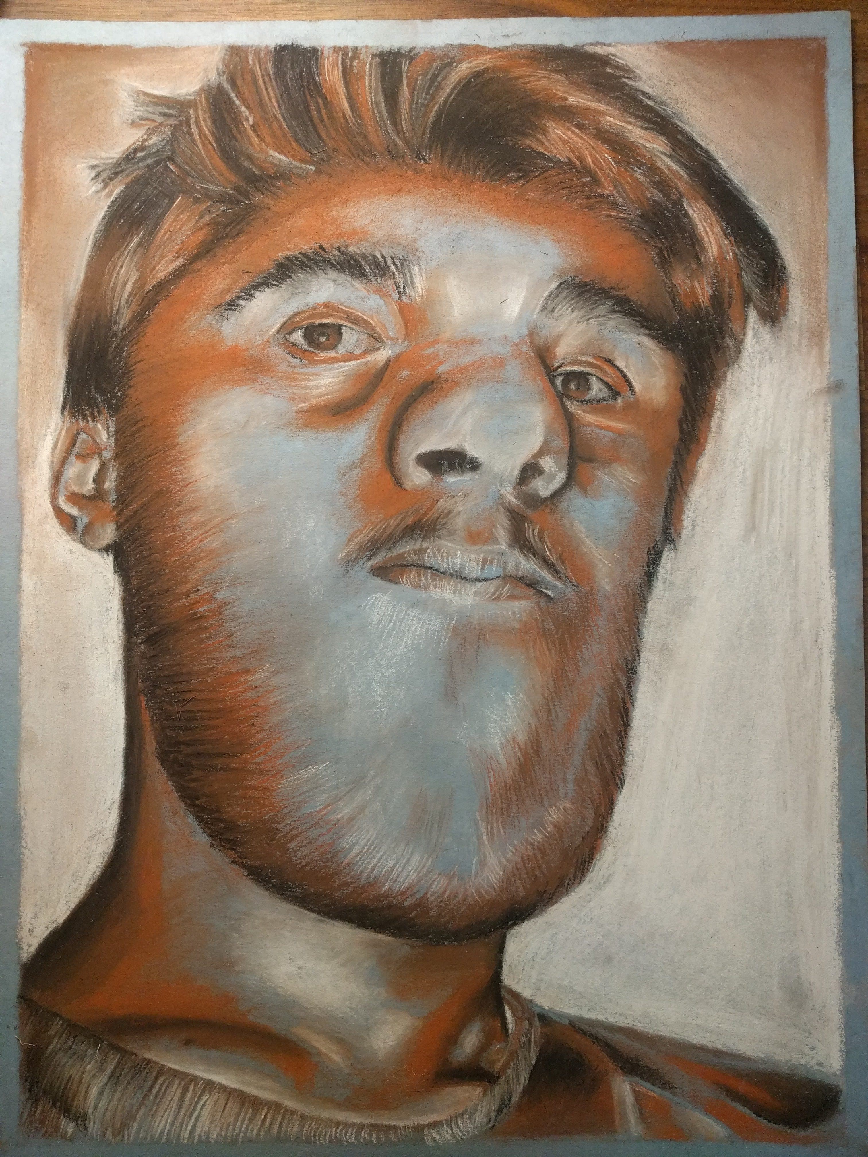 Male pastel portrait