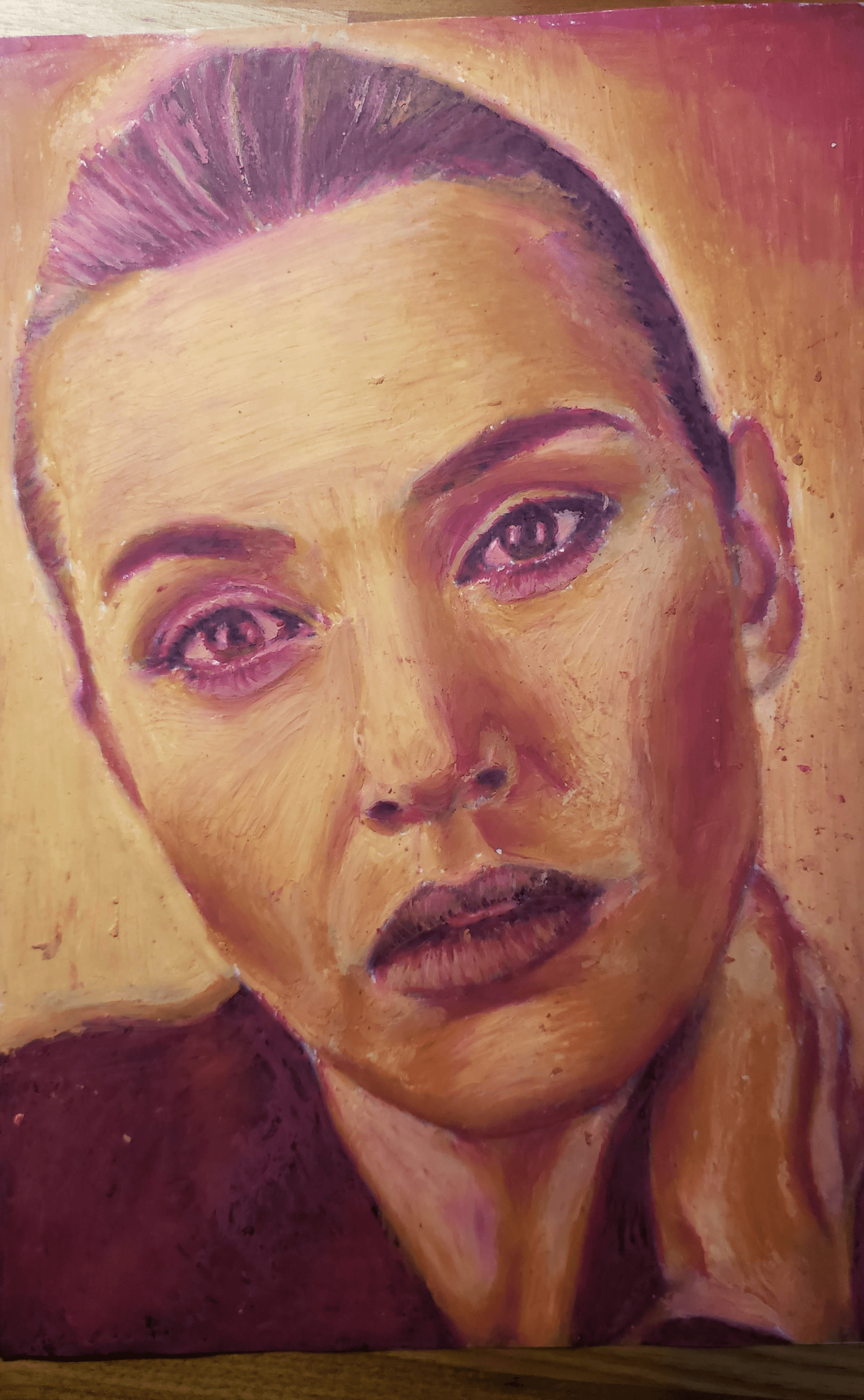Female portrait painting