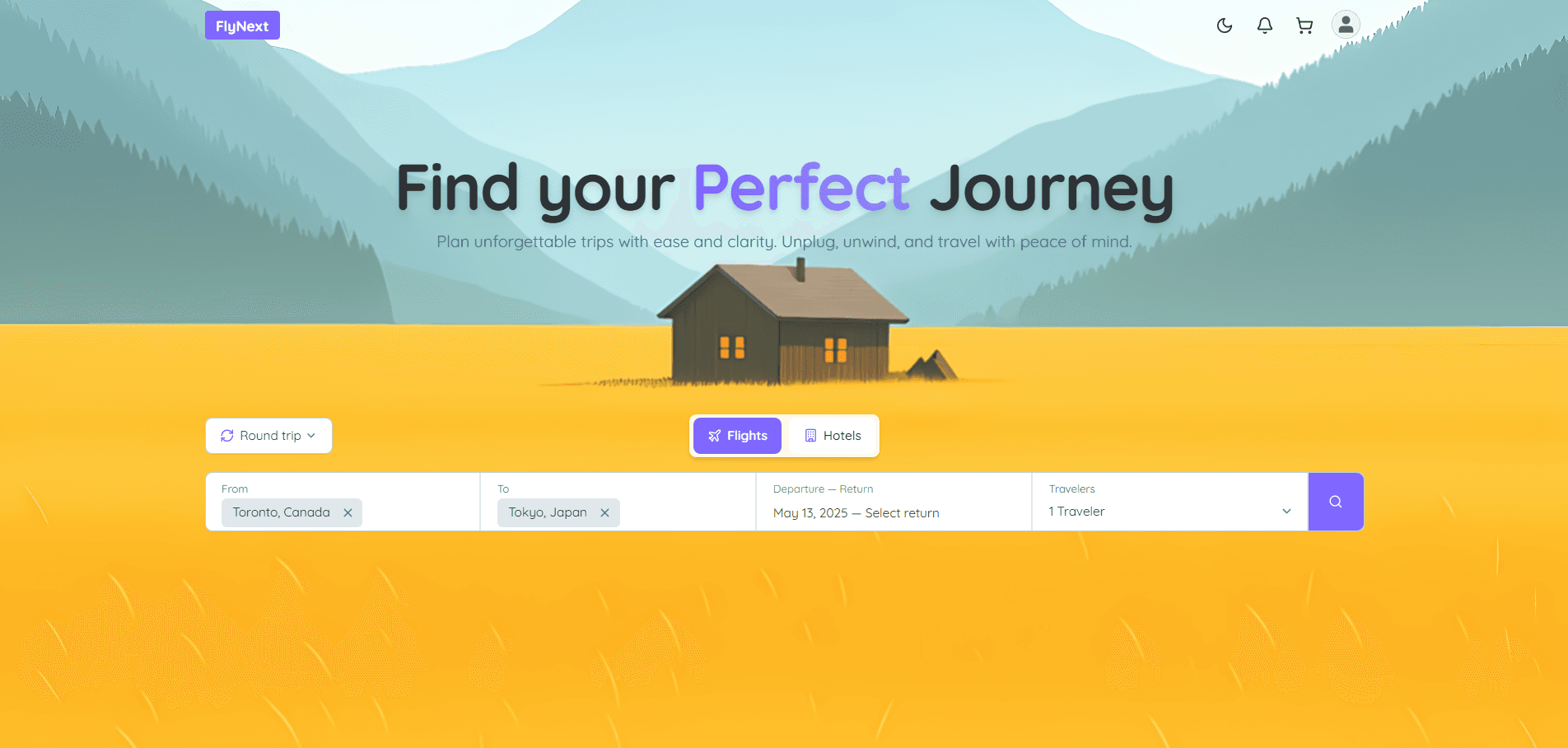 FlyNext: Travel Booking Platform